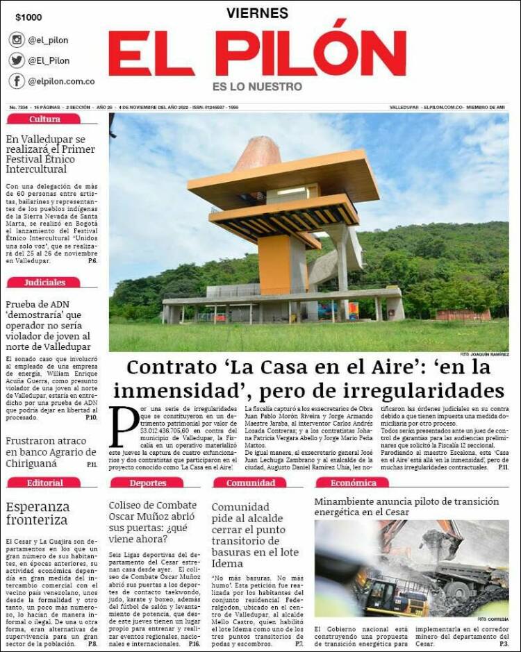 Portada de El Pilón (Colombia)