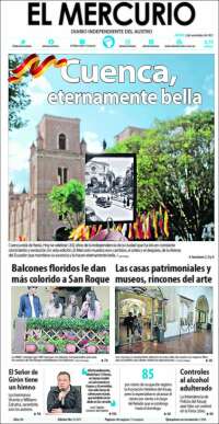 Portada de Diario El Mercurio (Ecuador)