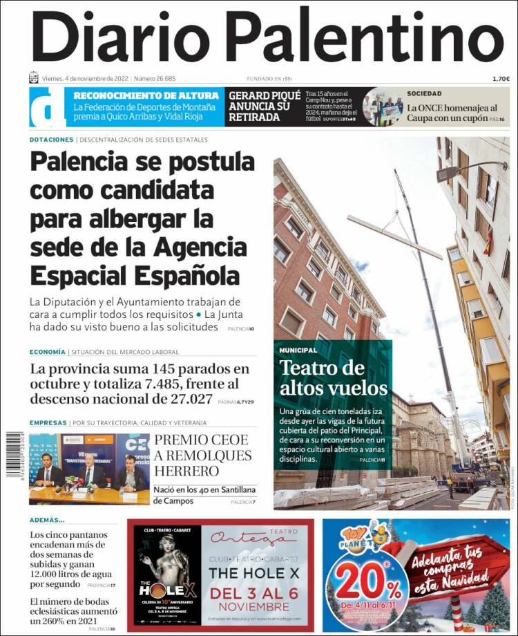 Portada de Diario Palentino (España)