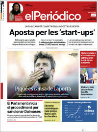 Portada de El Periódico de Catalunya (España)
