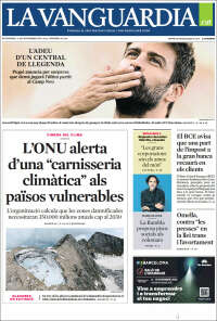 Portada de La Vanguardia (España)
