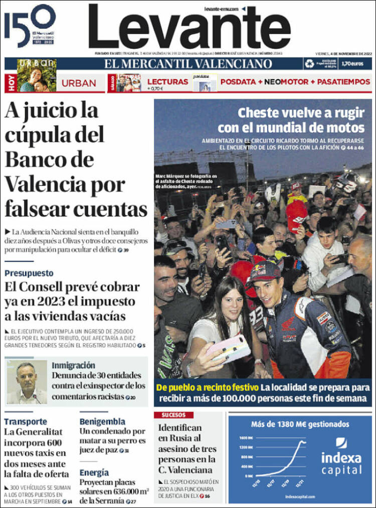 Portada de Levante (España)