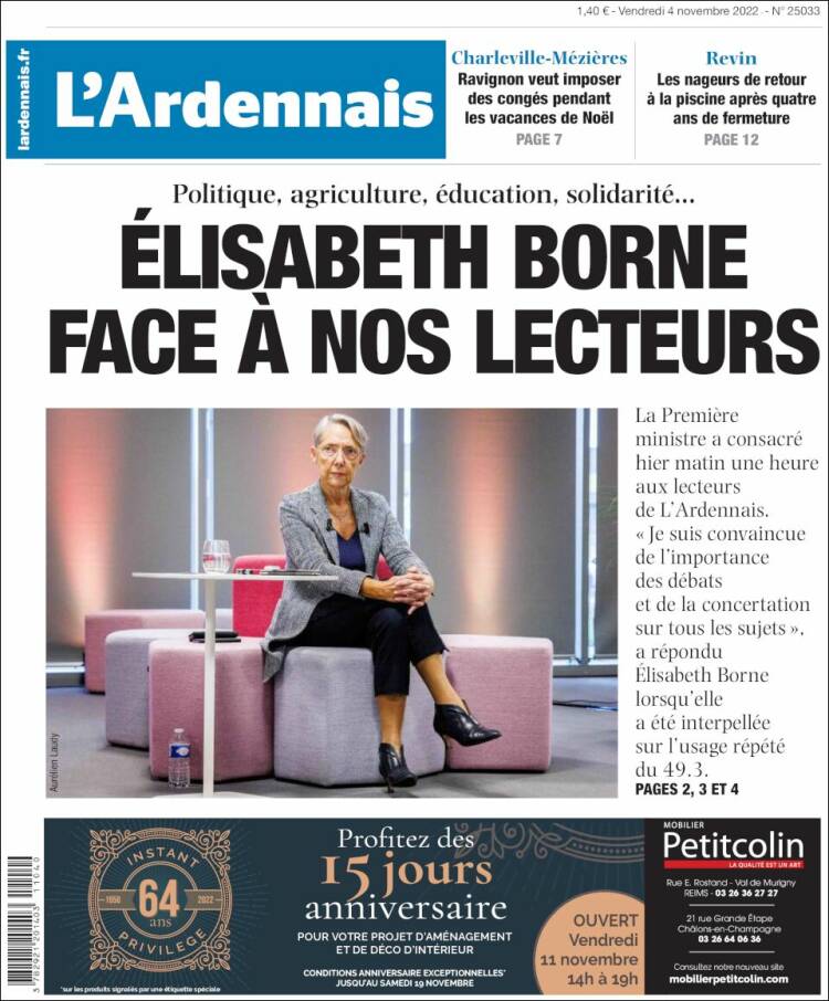 Portada de L'Ardenais (Francia)