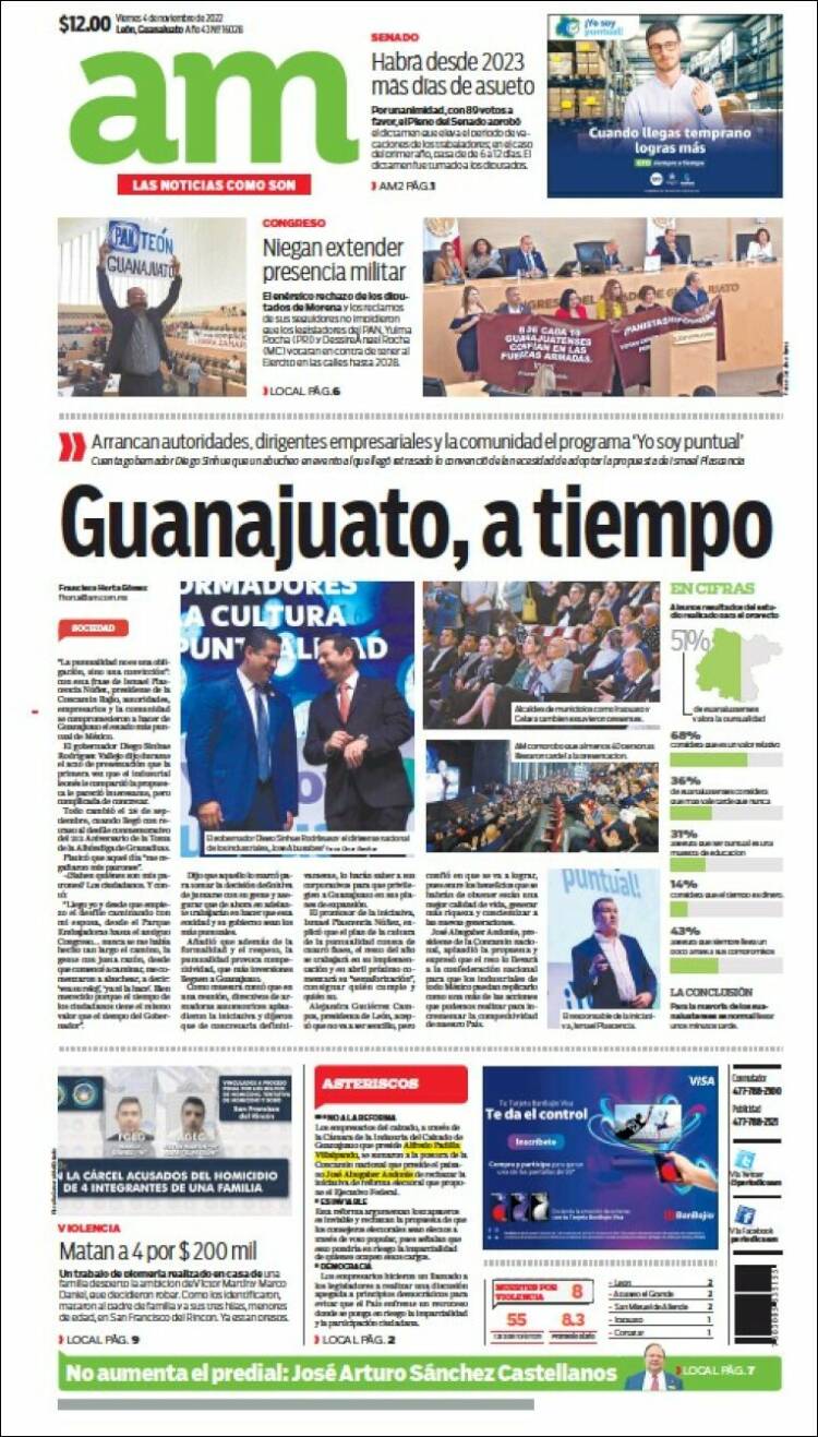 Portada de Al Día A.M. (Mexico)