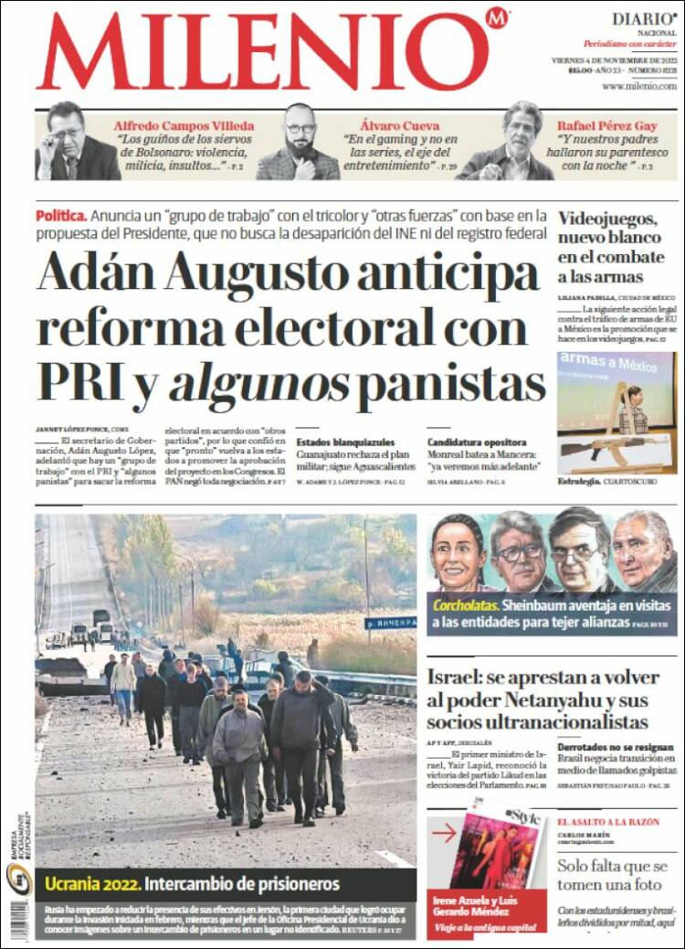 Portada de Milenio (Mexico)