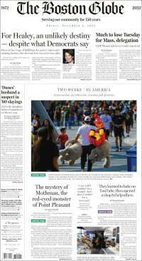 Portada de Boston Globe (USA)