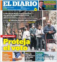 Portada de El Diario NY (USA)