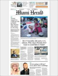 Portada de Miami Herald (USA)