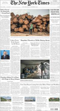 Portada de New York Times (USA)