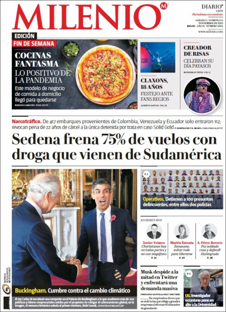 Portada de Milenio de León (México)