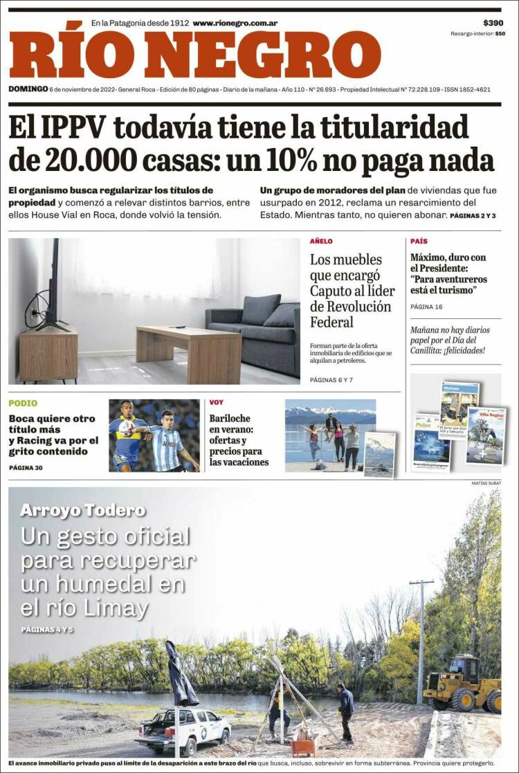 Portada de Rio Negro (Argentina)