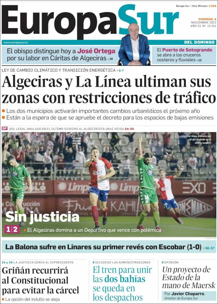 Portada de Europa Sur (España)