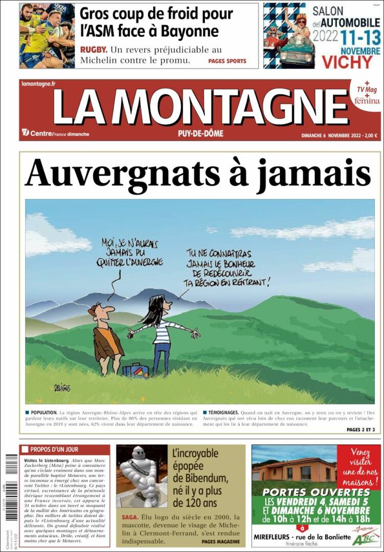 Portada de La Montagne (Francia)