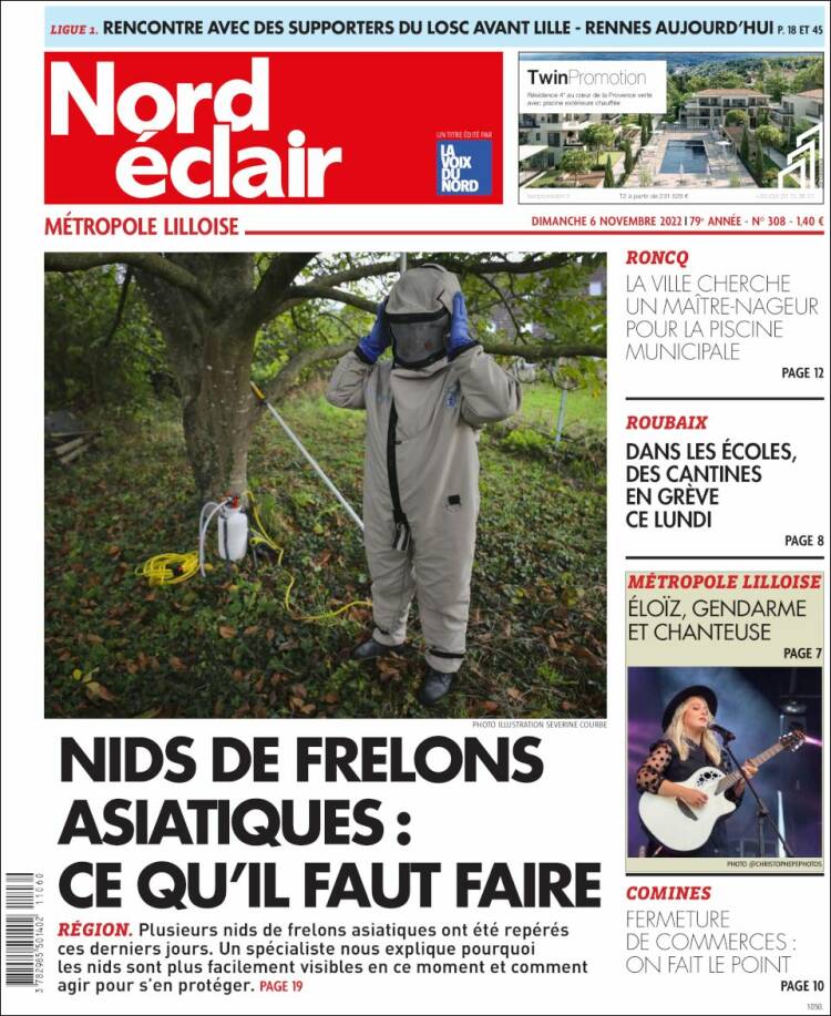 Portada de Nord Éclair (Francia)