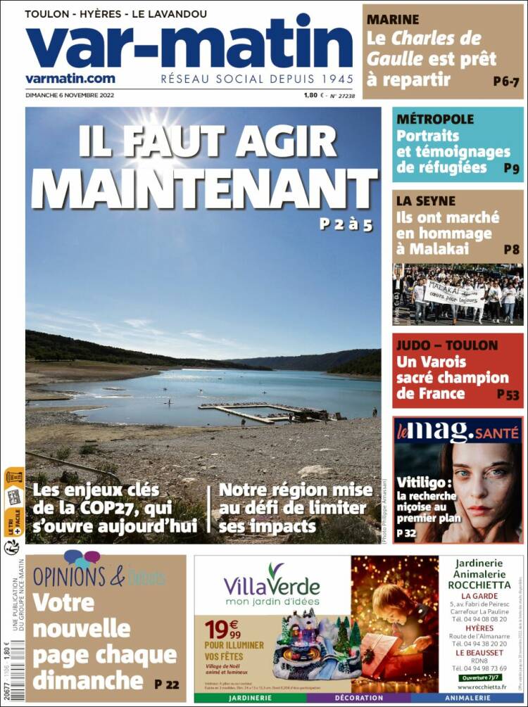 Portada de Var-Matin (Francia)