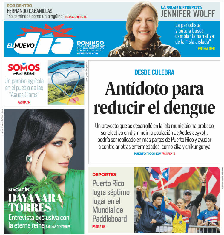 Portada de El Nuevo Día (Puerto Rico)