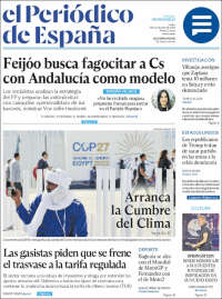 Portada de El Periódico de España (España)