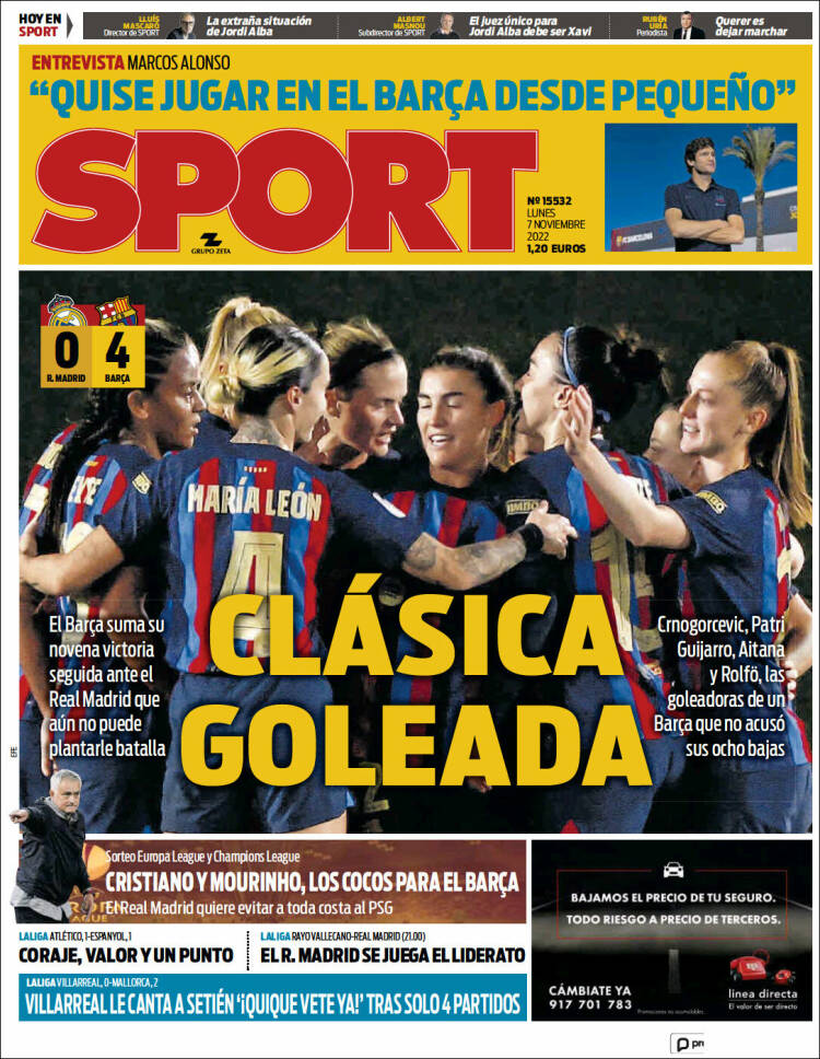 Portada de Sport (Espagne)