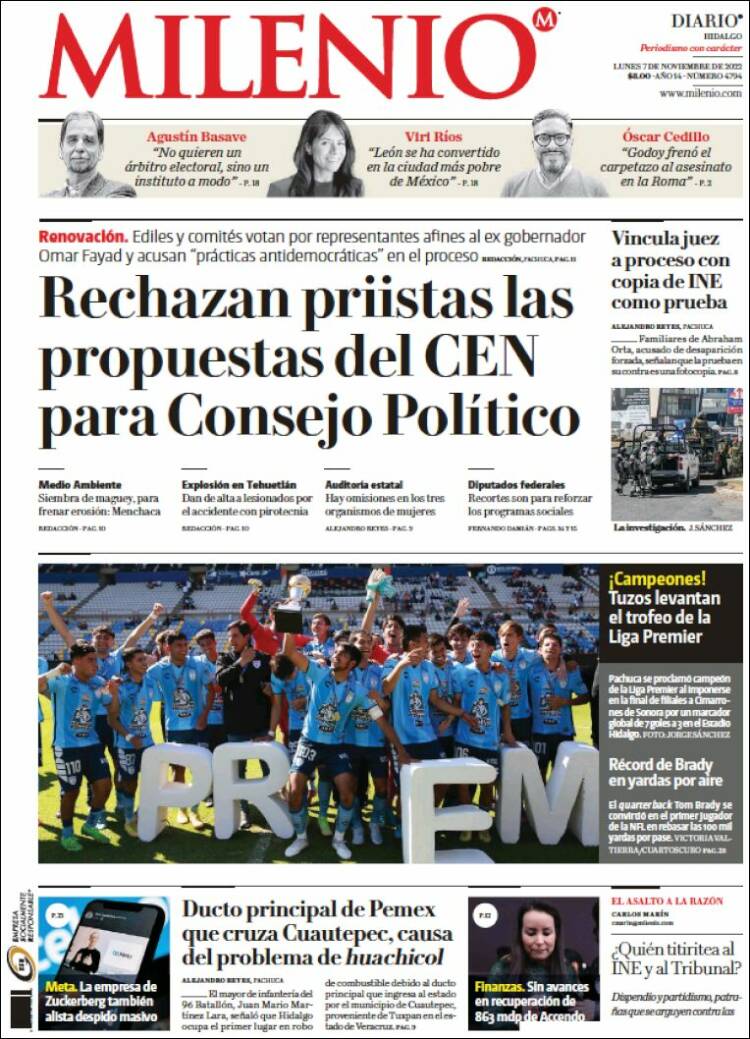 Portada de Milenio de Hidalgo (México)