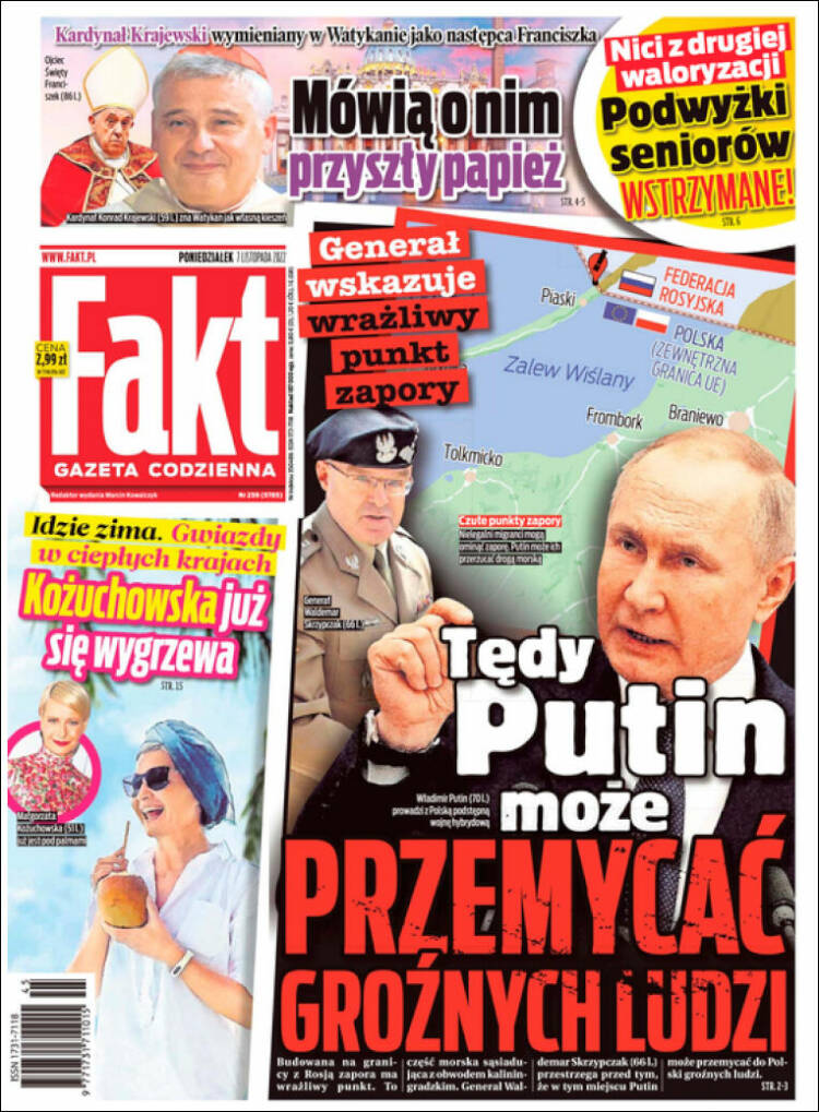 Portada de Fakt (Polonia)