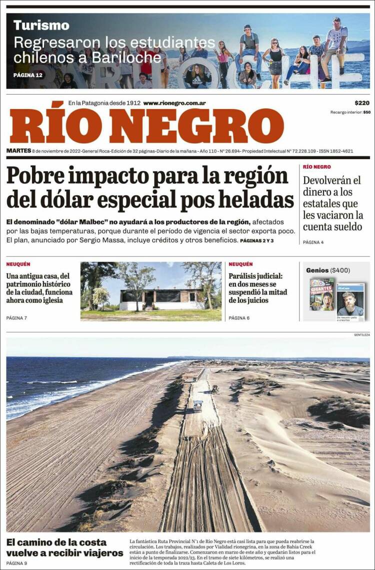 Portada de Rio Negro (Argentina)