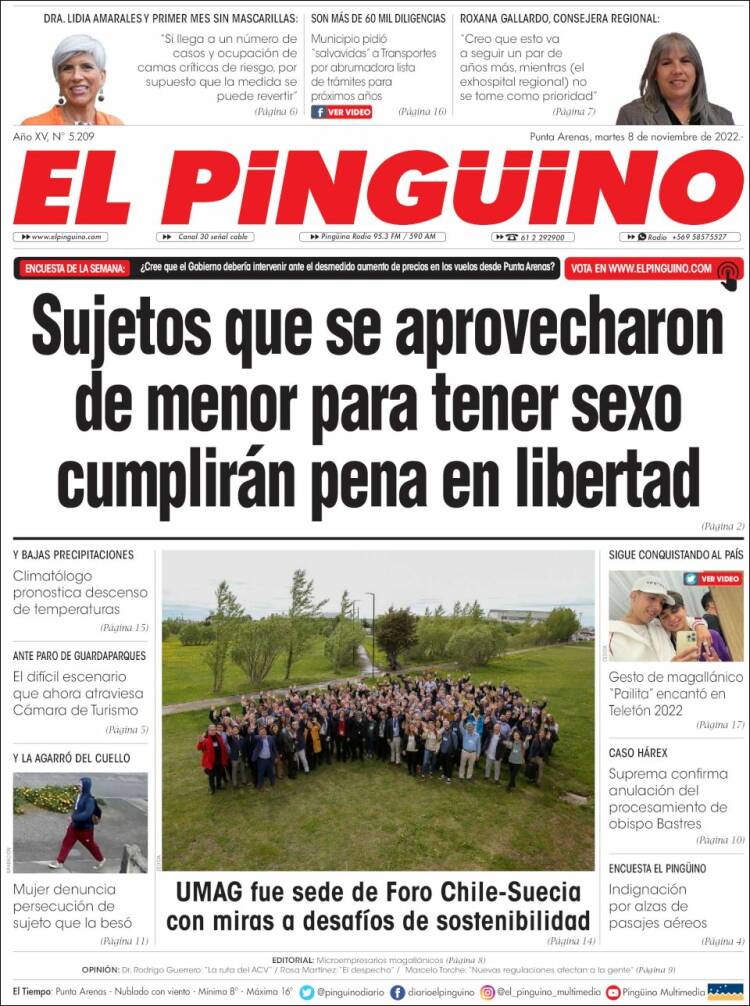 Portada de El Pingüino (Chile)