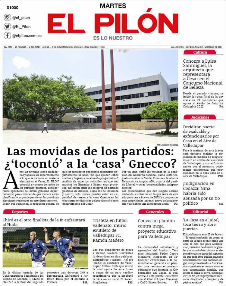 Portada de El Pilón (Colombia)