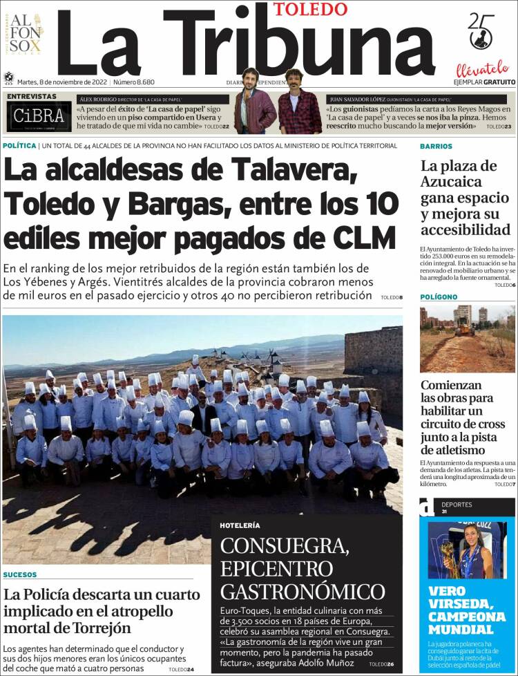 Portada de La Tribuna de Toledo (Spain)