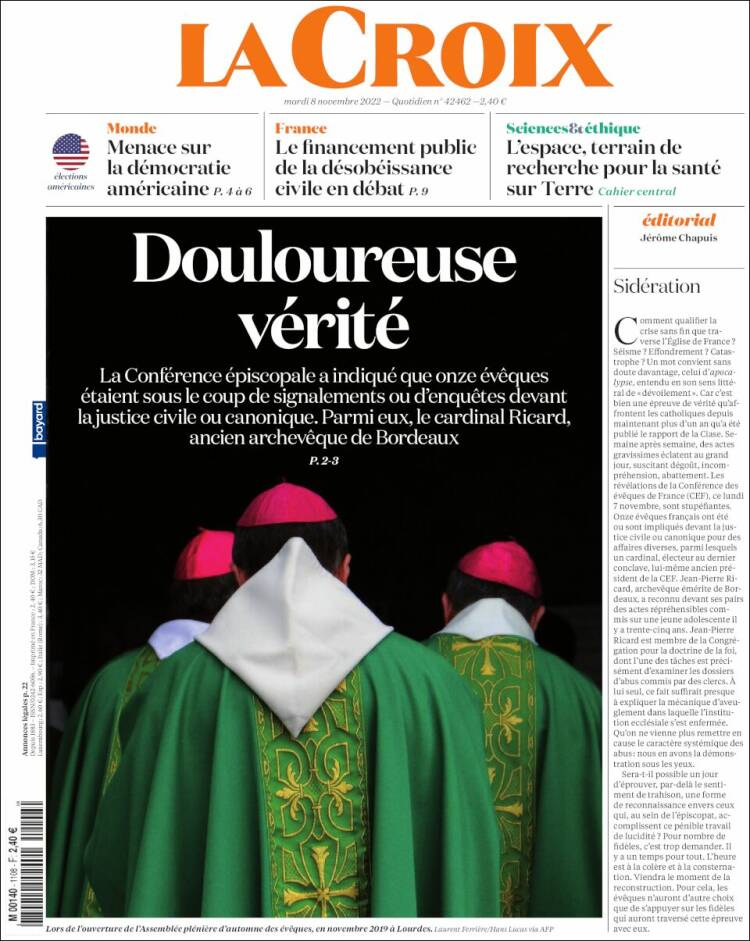 Portada de La Croix (Francia)