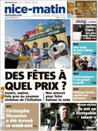 Portada de Nice-Matin (Francia)