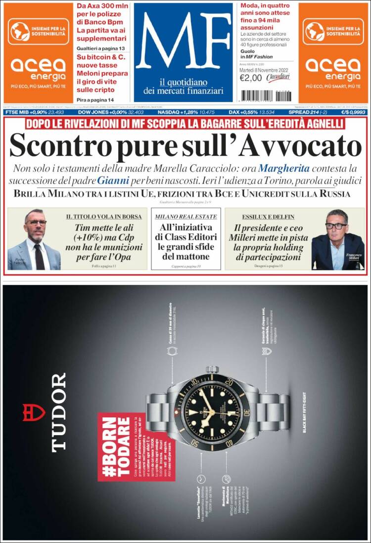 Portada de Milano Finanza (Italy)