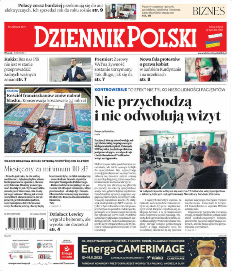 Portada de Dziennik (Polonia)