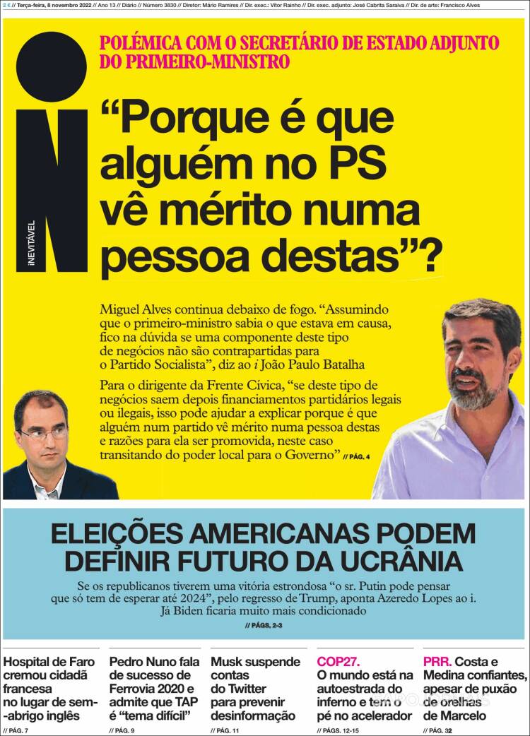 Portada de I - informação (Portugal)