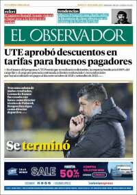 Portada de El Observador (Uruguay)