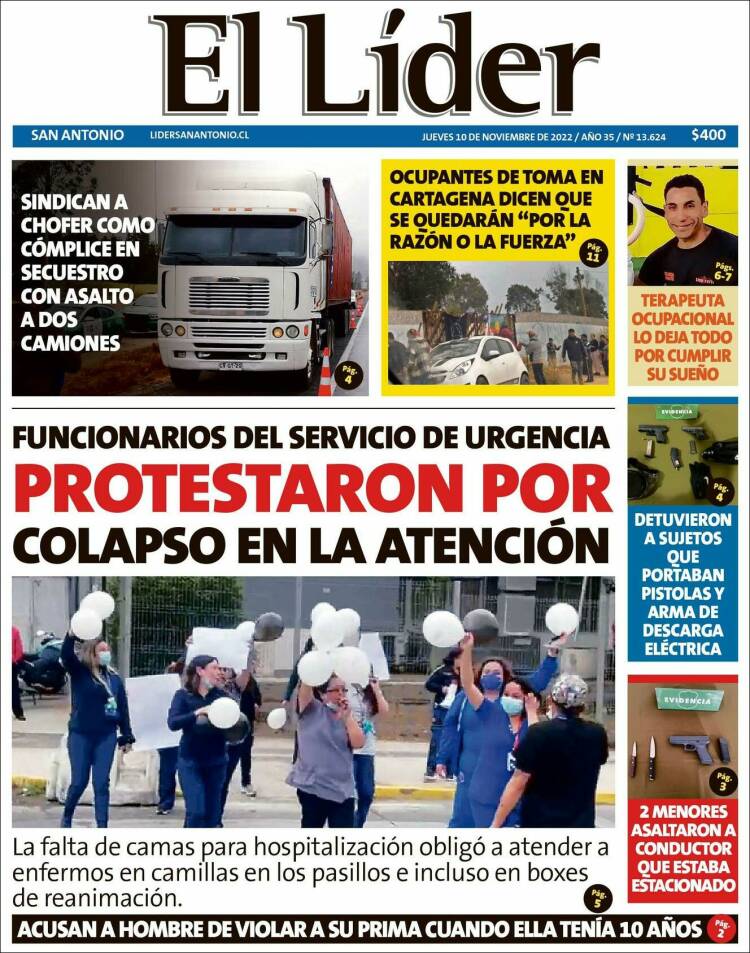 Portada de Lider de San Antonio (Chile)