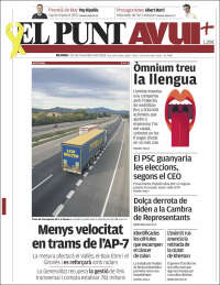 Portada de El Punt Avui (Espagne)