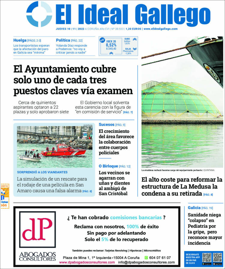 Portada de El Ideal Gallego (Spain)