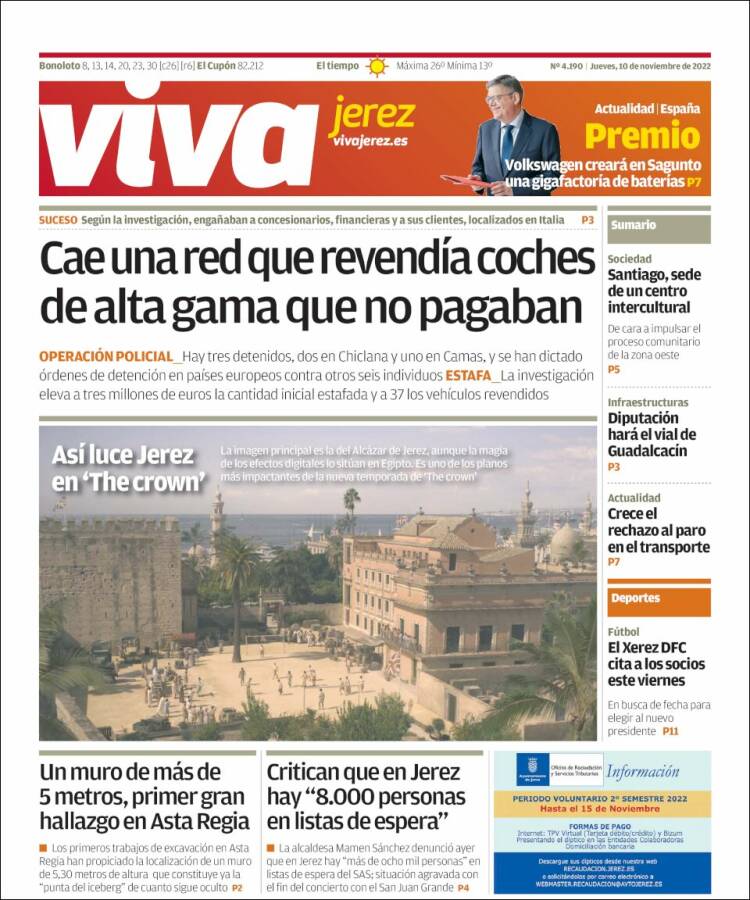 Portada de Información - Jerez (Spain)