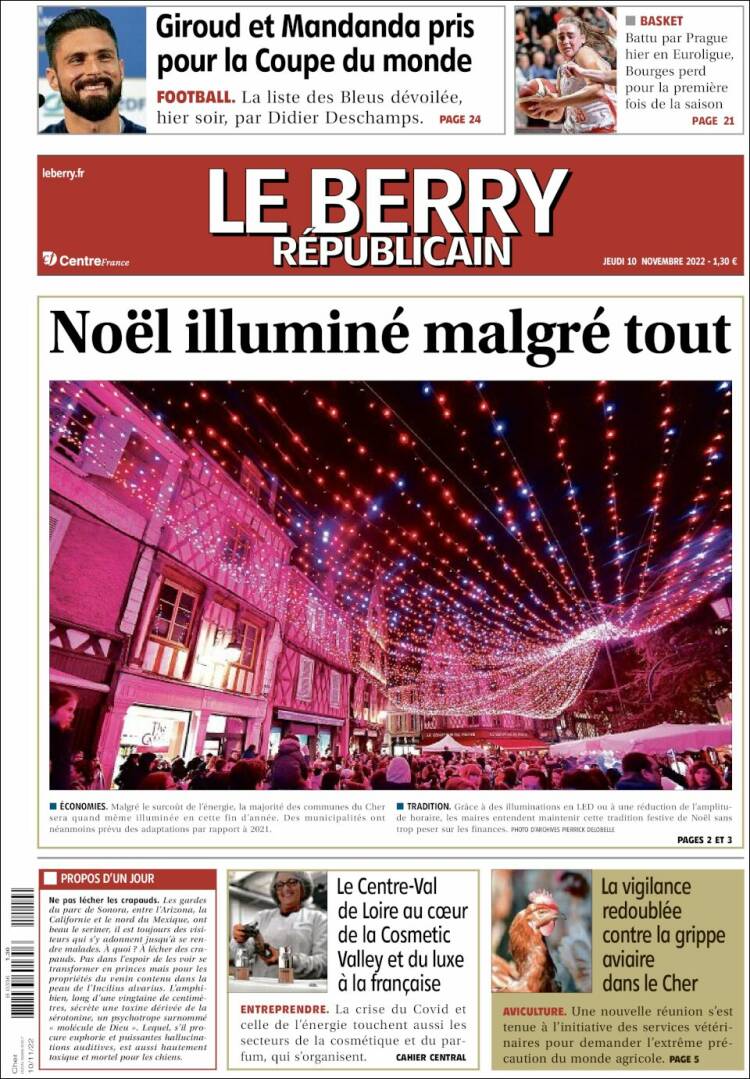 Portada de Berry Republicain (France)