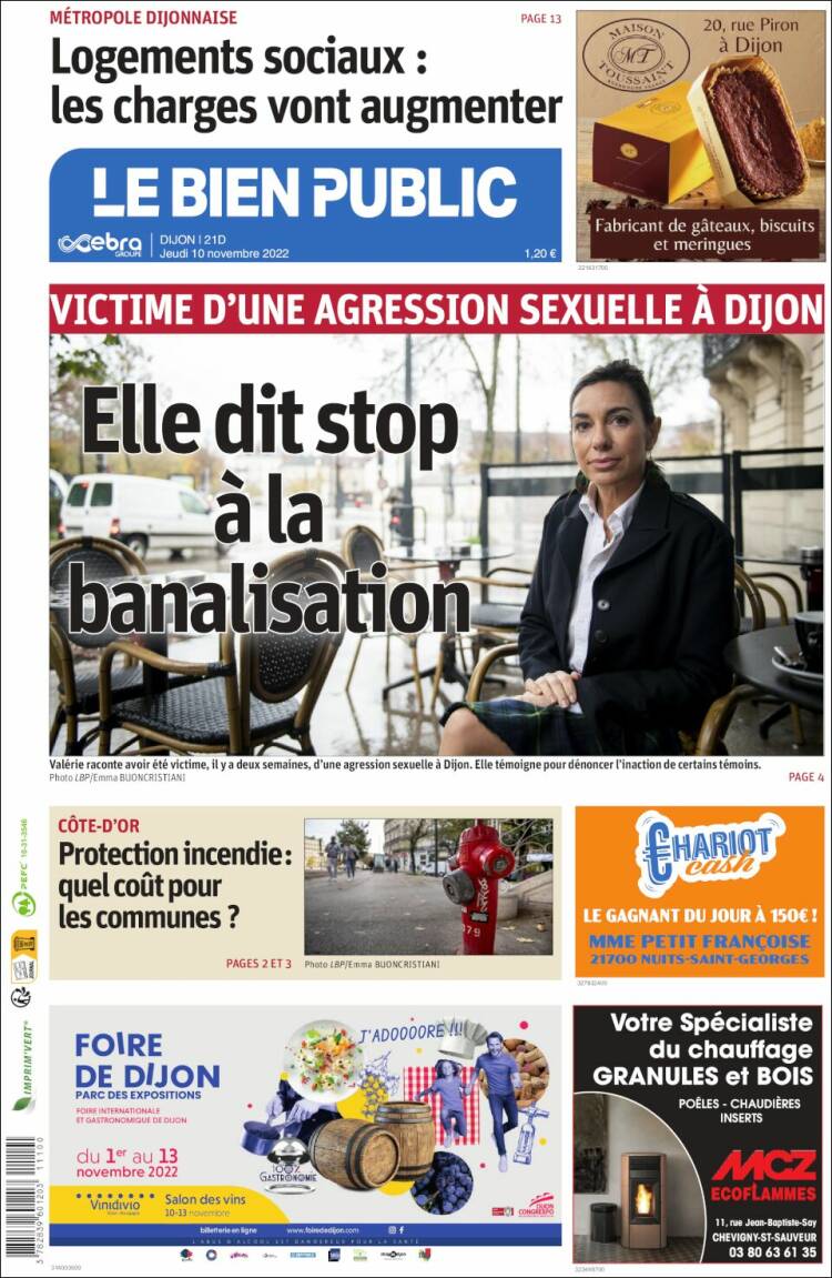 Portada de Le Bien Public (Francia)