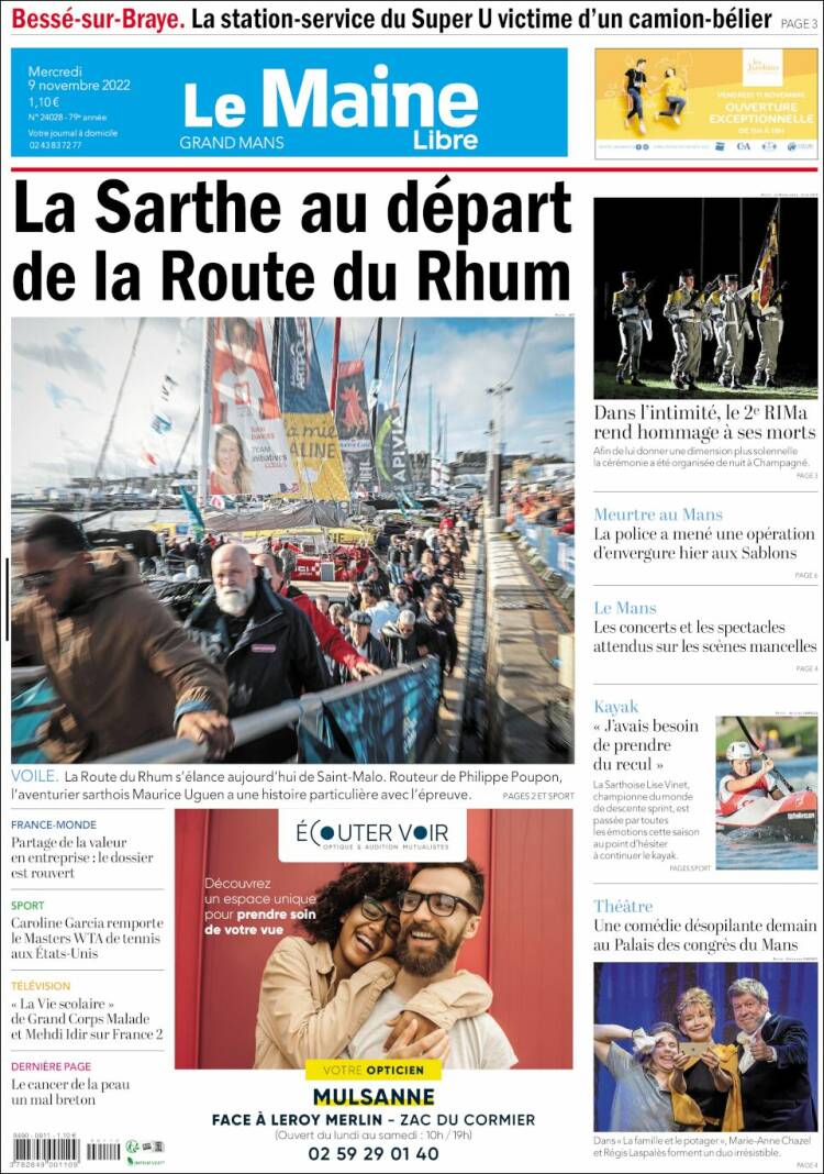 Portada de Le Maine Libre (Francia)