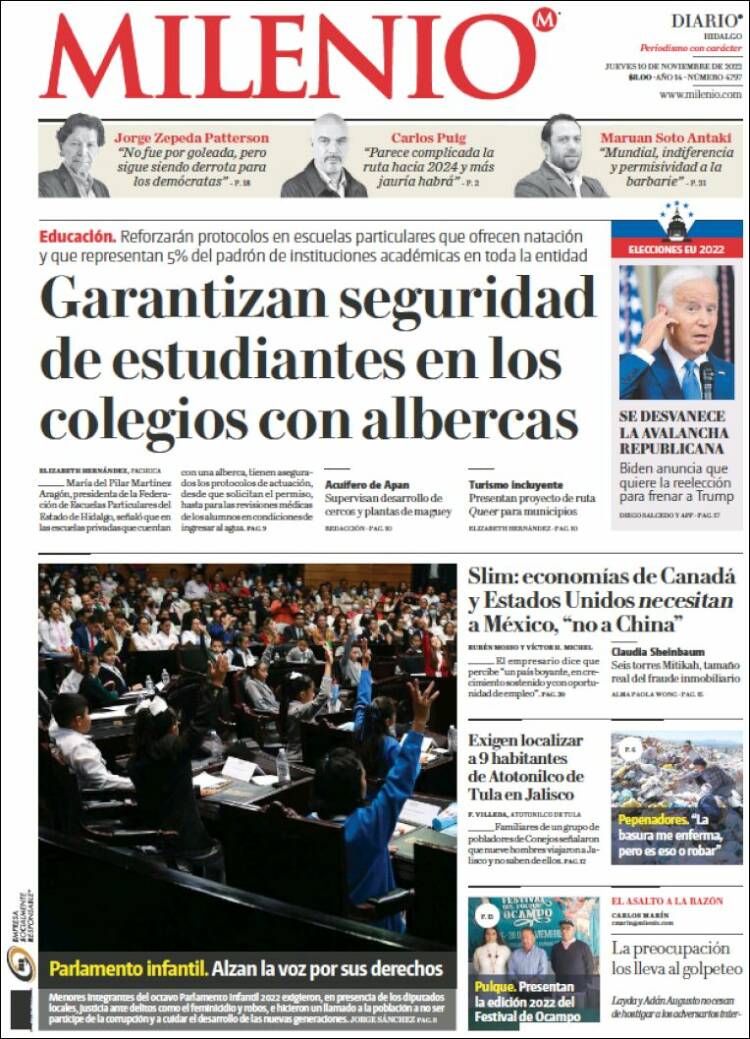 Portada de Milenio de Hidalgo (Mexico)