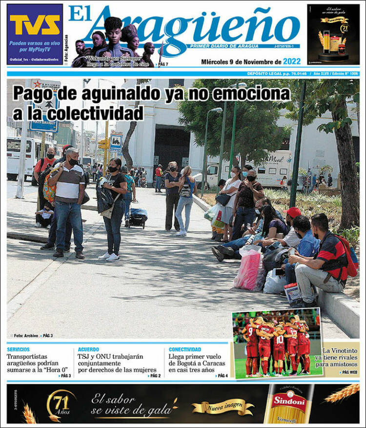 Portada de El Aragüeño (Venezuela)