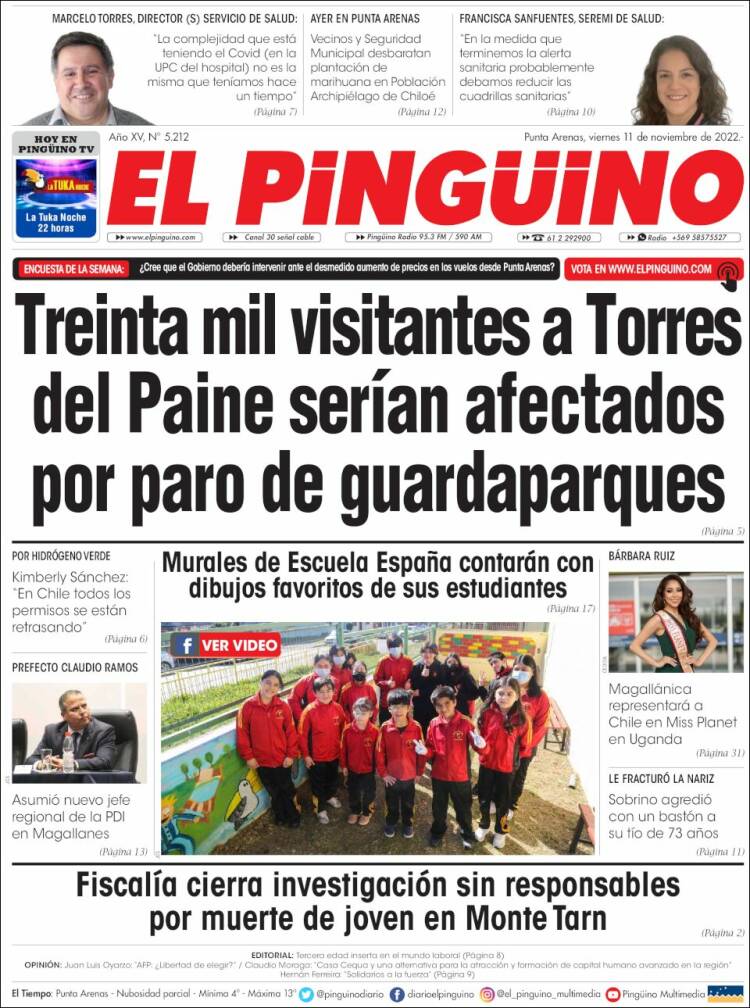 Portada de El Pingüino (Chile)