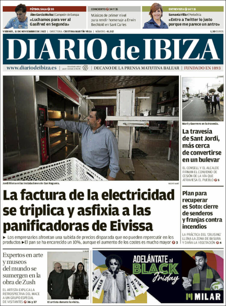 Portada de Diario de Ibiza (España)