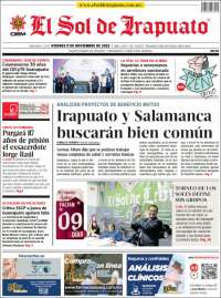 Portada de El Sol de Irapuato (M&eacute;xico)