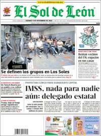 Portada de El Sol de León (M&eacute;xico)