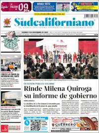Portada de El Sudcaliforniano (M&eacute;xico)