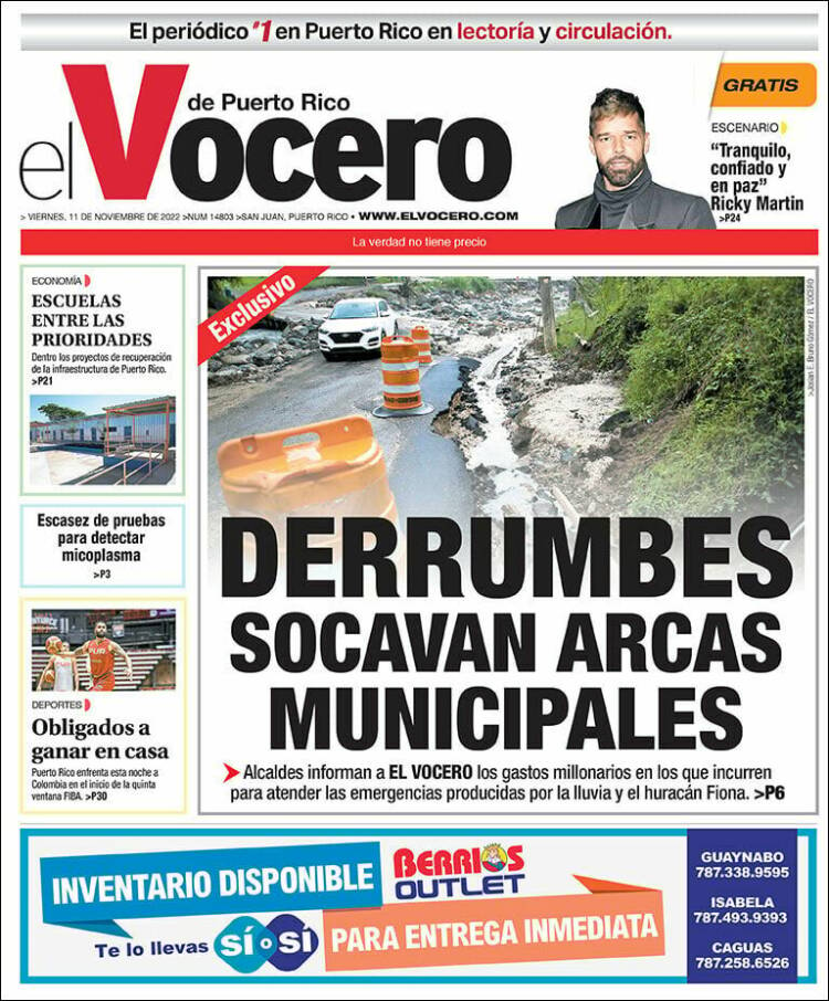 Portada de Vocero (Puerto Rico)