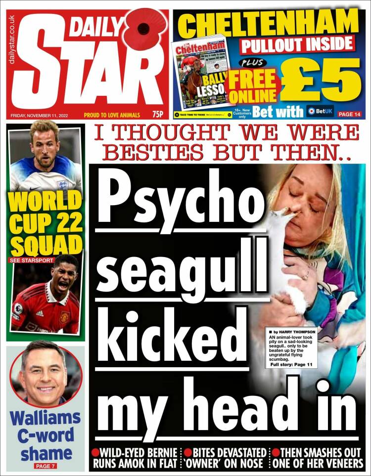 Portada de Daily Star (United Kingdom)